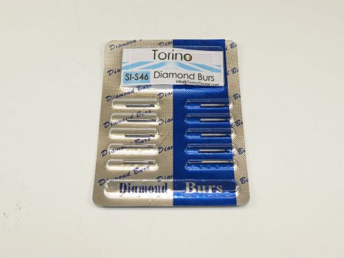 Dental Diamond Burs Inverted Cone Lab SI-S46 FG Set /1 Pack 10 Pcs TORINO