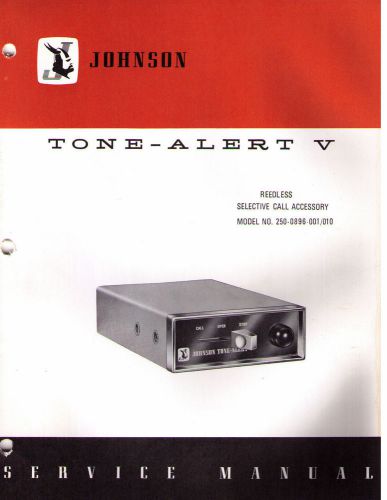Johnson Service Manual TONE-ALERT V