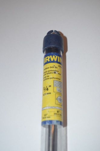 Irwin 1/4&#034; x 12&#034; x 8&#034; Hammer Drill Bit Straight Shank NEW 326007