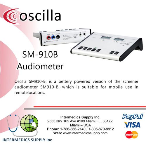 Oscilla sm910-b audiometer screnning for sale