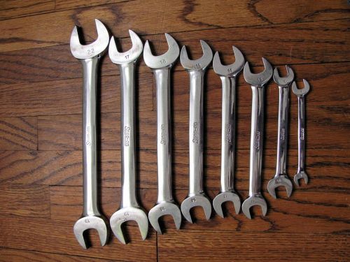 SNAP ON  METRIC OPEN END WRENCHES 19mm-6mm 8pc VOM