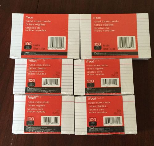6 Packs Of Index Cards Flash Cards