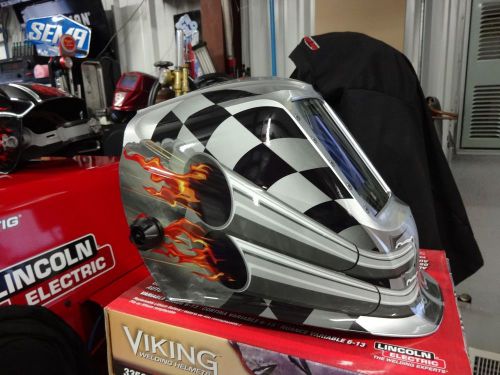 Lincoln electric - viking  3350 series welding helmet k3100-1 foose motorhead for sale