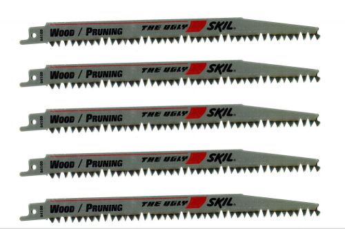 Skil 94100-5 5 Count 9&#034; Ugly Reciprocating Saw Pruning Blades Bosch Swiss Made