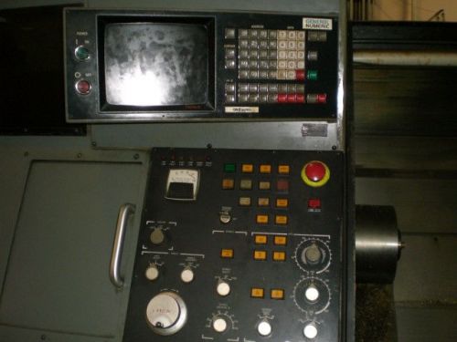 Hardinge 1985 Super Slant 2-axis lathe Fanuc Model 6 CNC control