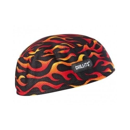 Sweat Beanie Skull Cap Helmet Absorb Cycling Motorcycle Cap Headband Flame Cool