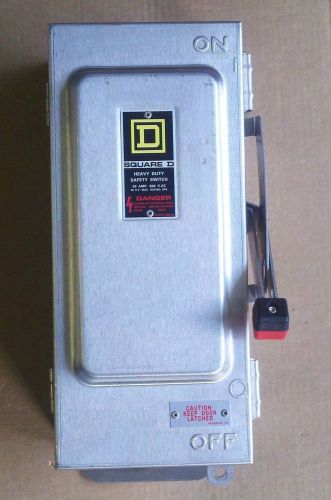 New square d 30 amp nema 4 &amp; 5 600 volt hu361ds disconnect switch 3 phase for sale