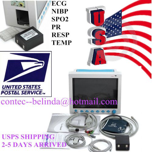 US Shipping! 6 Parameters ICU Patient Monitor CMS8000 FDA Approved
