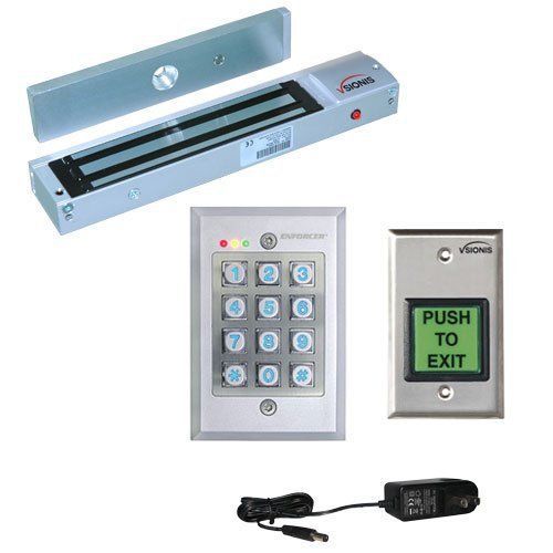 FPC-5099 One door Access Control outswinging door 600lbs Electromagnetic lock wi