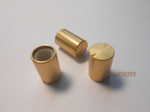 25pcs High Quality Aluminum Potentiometer Volume KNOB D10.0mm H15.2mm Golden