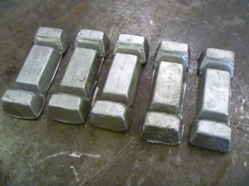 Aluminum Alloy casting Ingots 9 lbs.   5  Ingots