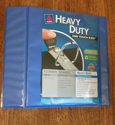 Avery Heavy-Duty Binder 5-Inch with One Touch EZD Ring, Blue