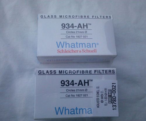 Whatman 934-ah glass microfiber filter 21mm, 100 circles x 2 boxes free shipping for sale
