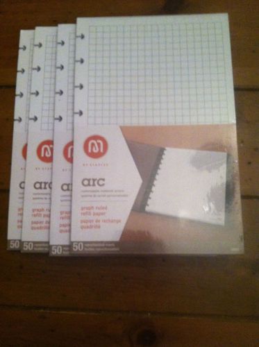 Arc customized notebook system 81/2 by 5.5&#034; 4pks graph paper