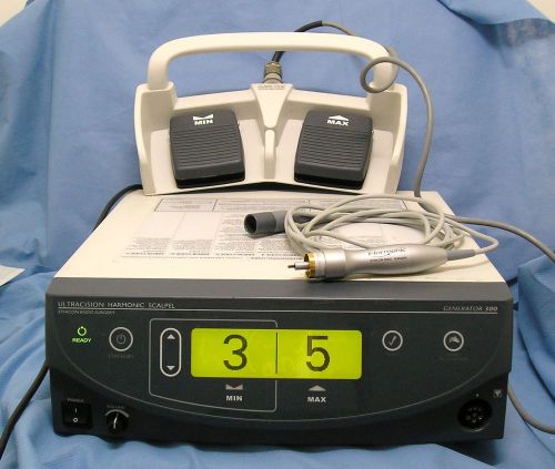 Ethicon Harmonic Scalpel System, Gen4 Console with handpiece and foot switch