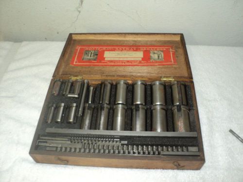 Dumont minuteman 10-10a keyway broach set in the  original  wooden box. for sale