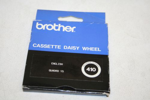 Brother Typewriter #410 Cassette Daisy Wheel English Quadro 15.