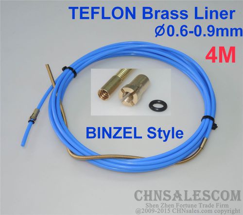 BINZEL Style TEFLON with Brass Liner and Cooper Terminal 0.6-0.9mm Wire 4M 13ft