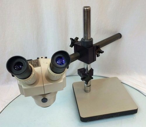 Nikon smz-1 stereoscopic binocular microscope with boom stand and nikon 10x/21 for sale