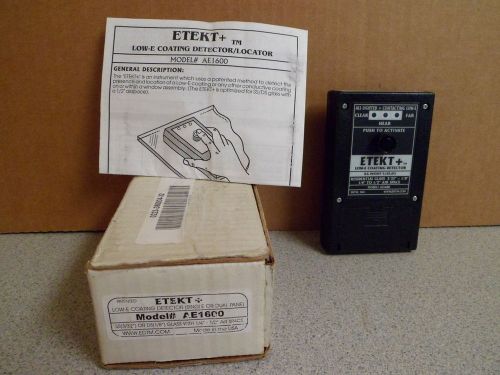 EDTM  ETEKT+ Low E Coating Detector (Model # AE1600)