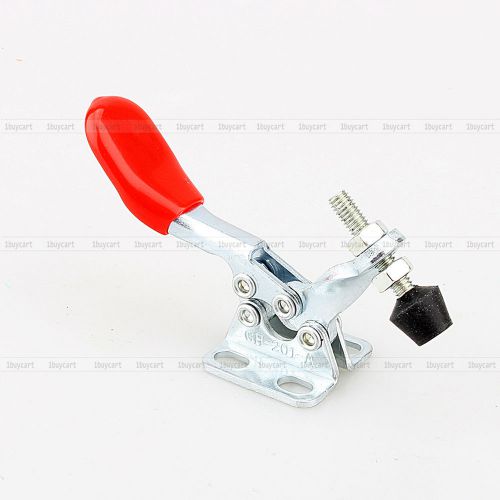 1pc GH-201A Antislip Plastic Covered Handle Horizontal Toggle Clamp Hand Tool