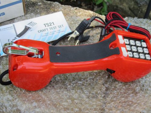 Harris TS21 Telephone Phone Butt Test Set Lineman  FREE SHIPPING
