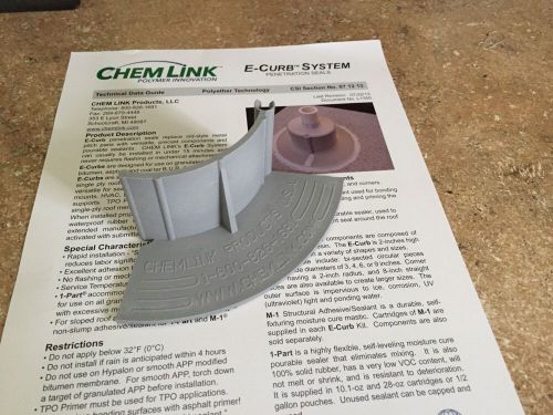 Chemlink E-Curb 2 Inch Corner Piece Gray Color F1355 CASE (Qty 16)