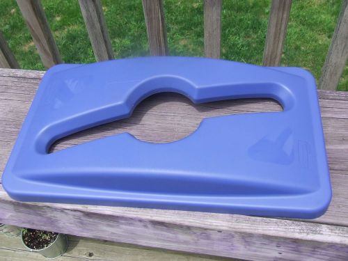 Rubbermaid 1788372 Single Stream Recycling Lid Top for Slim Jim Containers Blue