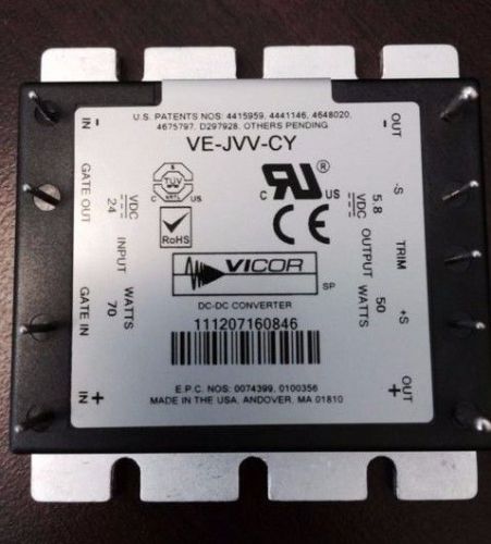 Vicor DC/DC Converter 24V/5.8V 50W *Brand New In Packaging* Part #VE-JVV-CY