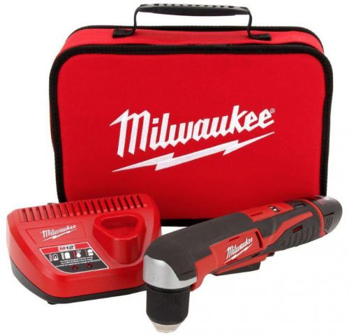 NEW Milwaukee 3/8 in. Variable Speed Cordless Right-Angle Drill Kit