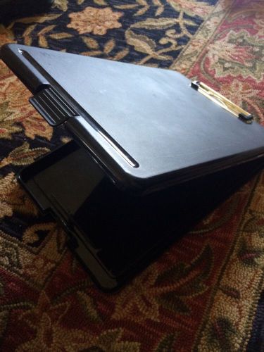 Business storage clipboard, plastic, black for sale