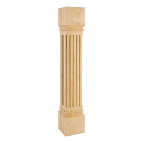 6&#034; Square x 35-1/2&#034; Large Fluted Post