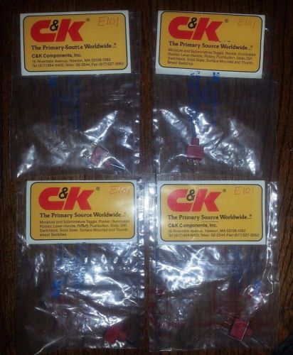 C&amp;K E101 Toggle Switch (Lot of 4) Switches New Component