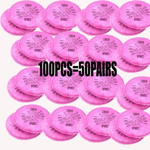 50Pairs/100pcs For 3M 2091 N95 Particulate Filter P100 for 6000/7000 Respirator