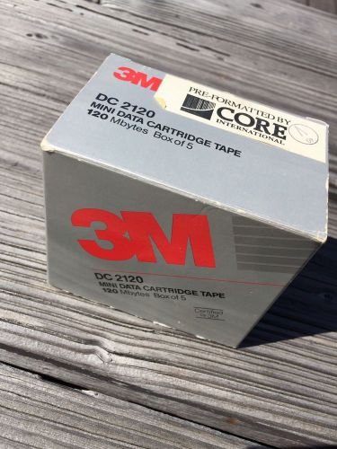 Box of 5 3M DC2120 XIMAT Mini Data Cartridges NOS