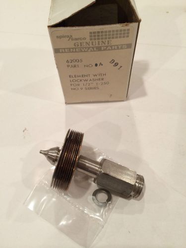 Spirax Sarco 62005 Element with Lockwasher for 1/2&#034; T-250 No 9 Series New in Box