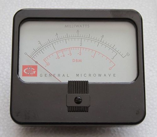 Vintage General Microwave Milliwatts Meter -  Range 0 - 1.0  Milliwatts