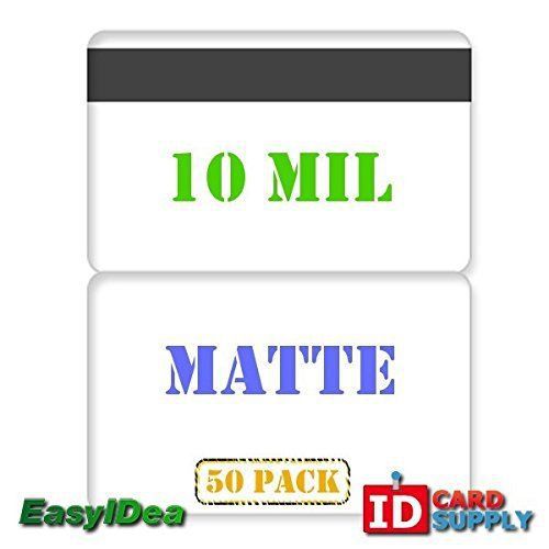 10 Mil Matte Butterfly Pouch Laminates with 1/2&#034; HiCo Magnetic Stripes - 50 Pack