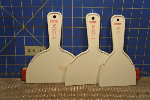 3 New Shur Line Drywall Joint Knives