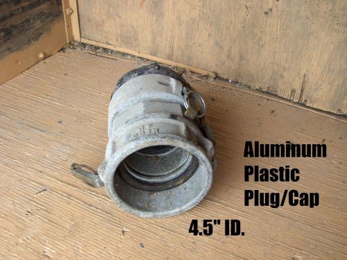 4&#034; Aluminum Irrigation Pipe Connector End Cap Plug 4.5&#034; ID. used free shipping
