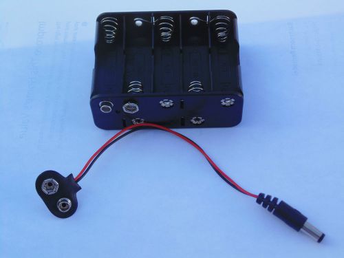 Battery Holder 10 AA with adapter for CCTV