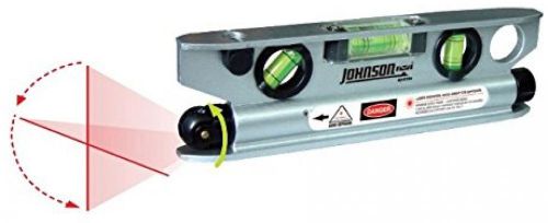 Johnson 40-6164 7-1/2-inch magnetic torpedo laser level with softsided padded for sale
