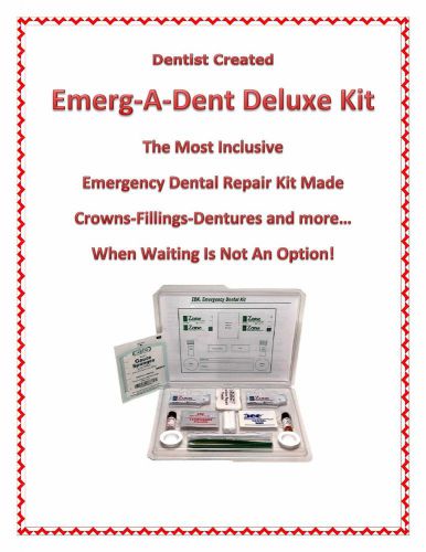 Emerg-A-Dent Deluxe Worlds Most Inclusive Dental Emergency Kit for Travelers