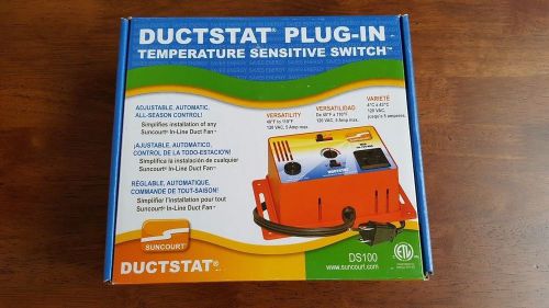 Suncourt DS100 Ductstat Plug-In Thermostat Temperature Sensitive Switch