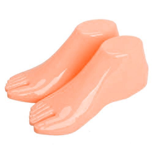 Pair of Hard Plastic Feet Mannequin Foot Model Tools for Shoes Display T1