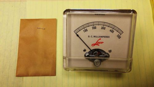 Vintage leco #5730 0-500 dc milliamp panel ampmeter for sale
