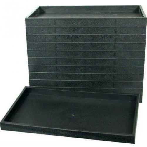 12 black plastic display trays for sale