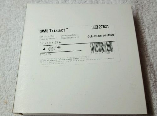 3M Trizact GOLD Course 5&#034; Polishing Pads New in box P/N 27621 Diamond HX 4 Disc