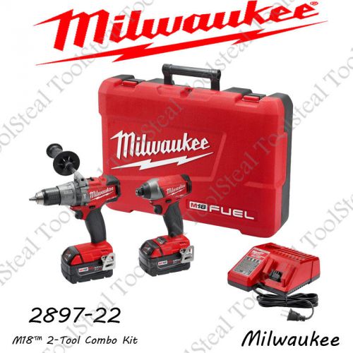 Milwaukee 2897-22 m18 fuel™ 2-tool combo kit (2704-20) &amp; (2753-20) for sale