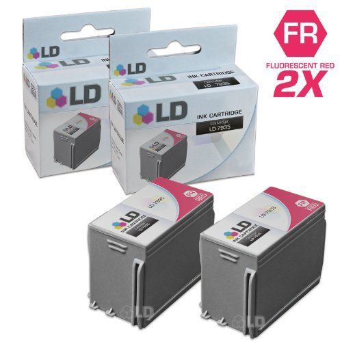 LD © Compatible Pitney Bowes 793-5 Set of 2 Fluorescent Red Ink Cartridges for &amp;